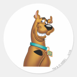 Sticker Rond Scooby-Doo Grin