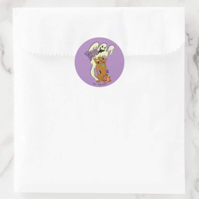 Sticker Rond Scooby-Doo | Scooby-Doo Boo (Sac)