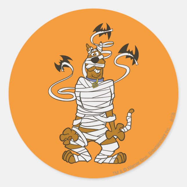 Sticker Rond Scooby Mummy (Devant)