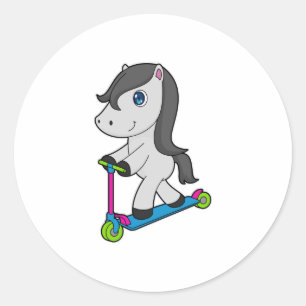 Sticker Rond Scooter