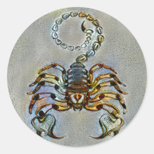 Sticker Rond Scorpio Venise