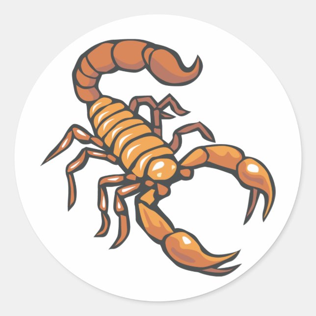 Sticker Rond Scorpion (Devant)