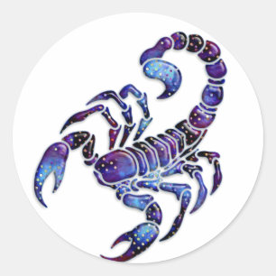 Sticker Rond Scorpion céleste