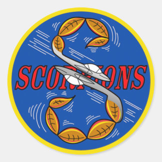 Sticker Rond Scorpions de vol S