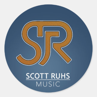 Sticker Rond Scott Ruhs Logo