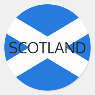 Sticker Rond Scottish Flag Scotland stkcn