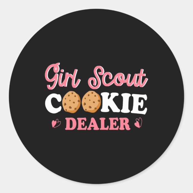 Sticker Rond Scout pour filles Cookie Dealer Bakery Bakes Cooki (Devant)