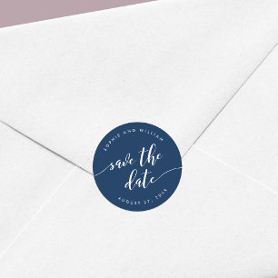 Sticker Rond Script Relax Enregistrer la couleur de date modifi