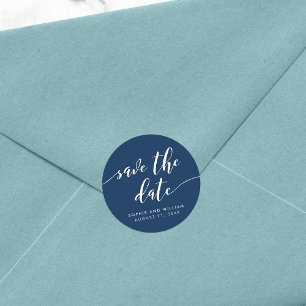Sticker Rond Script Relax Enregistrer la couleur de date modifi