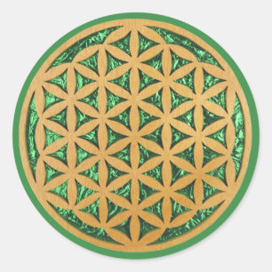 Sticker Rond Scroll de sculpture sur bois Saw Art of Flower of 