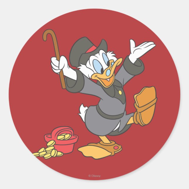 Sticker Rond Scrooge McDuck (Devant)