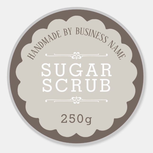 Sticker Rond Scruter le sucre (Devant)