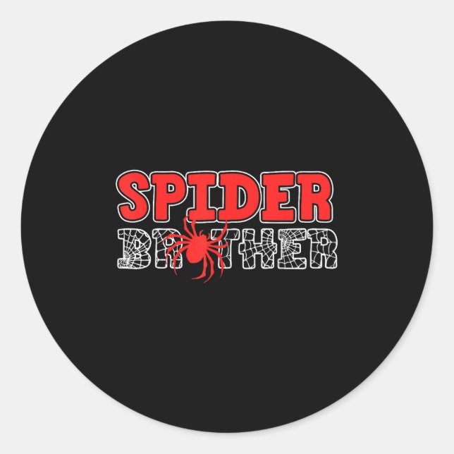 Sticker Rond Sder Brother Kid Sdey Birthday Matching Family Chr (Devant)