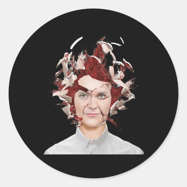 Sticker Rond Se dresser contre l'autocollant de haine de Nick F (Devant)