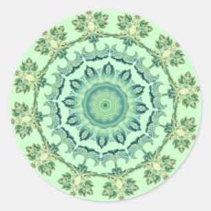 Sticker Rond Sea Shells Mandala