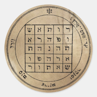 Sticker Rond Second Pentacle de Saturne