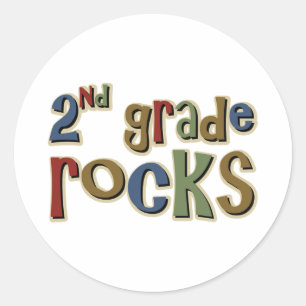 Sticker Rond Seconde Rocks de 2e année