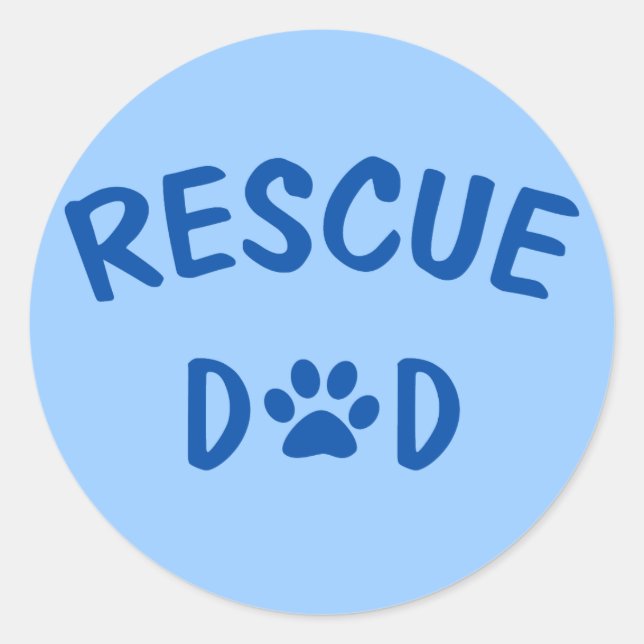 Sticker Rond Secourir l'autocollant papa (Devant)