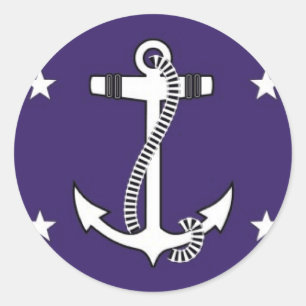 Sticker Rond Secrétaire des Etats-Unis de la marine