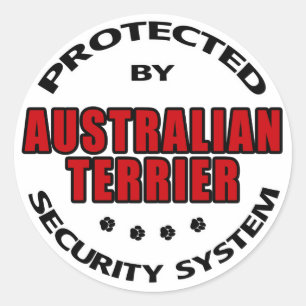 Sticker Rond Sécurité Terrier australien