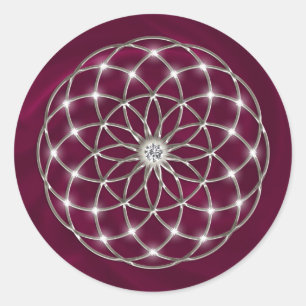 Sticker Rond Seed of life - Tube Torus - Flower of life
