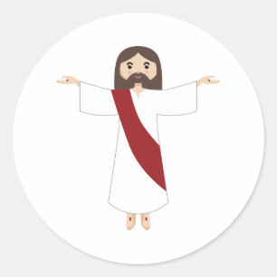 Sticker Rond Seigneur Jésus Christ