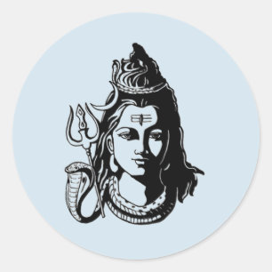 Sticker Rond Seigneur Shiva