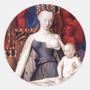 STICKER ROND SEIN DE MARY