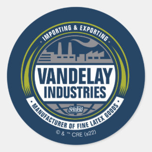 Sticker Rond Seinfeld   Logo de Vandelay Industries