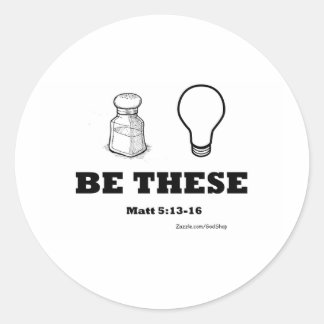 Sticker Rond Sel et lumière