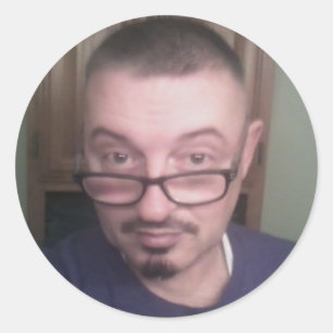 Sticker Rond Selfie Photo prise 12-20-15