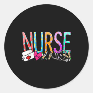 Sticker Rond Semaine de la vie de la journée des infirmières 20