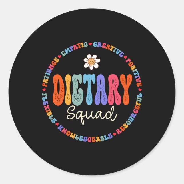 Sticker Rond Semaine de l'appréciation des équipes diététiques  (Devant)