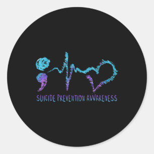 Sticker Rond Semaine de sensibilisation à la prévention du suic