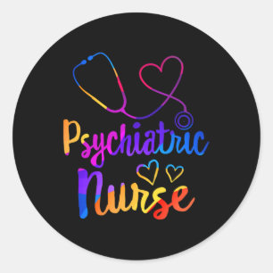 Sticker Rond Semaine des infirmières psychiatriques RN Soins in