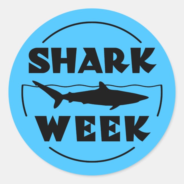 Sticker Rond Semaine du requin (Devant)