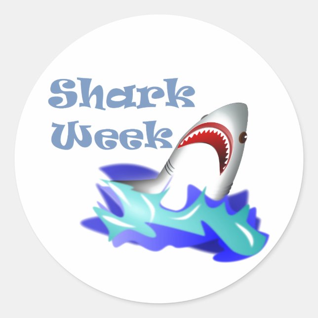 Sticker Rond Semaine du requin (Devant)