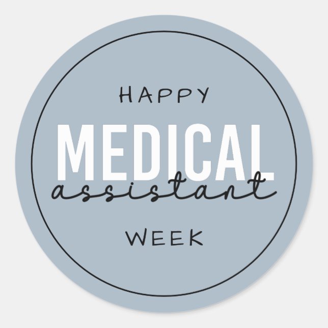 Sticker Rond Semaine MA Médicale | Assistant clinique (Devant)