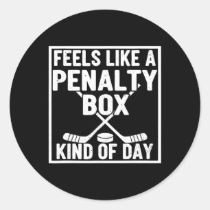 Sticker Rond Semble être une journée en cage de pénalité pour j