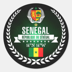 Sticker Rond Sénégal