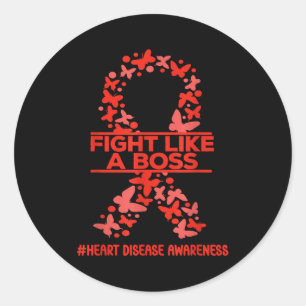 Sticker Rond S'engager comme un patron Sensibilisation à la mal
