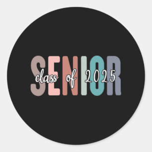 Sticker Rond Senior 2025 Cl De 2025 Pour L'Arg Du Collège Secon