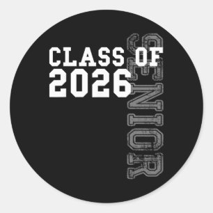 Sticker Rond Senior Cl de 2026 - Année de remise des diplômes L