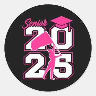 Sticker Rond Senior Color Guard 2025 Cl Of 2025 Color Guard Sen