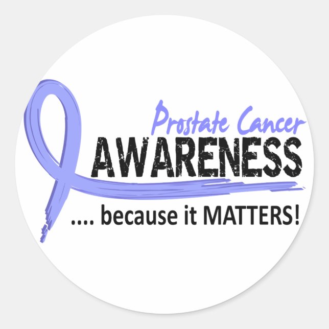 Sticker Rond Sensibilisation 2 Cancer de la prostate (Devant)
