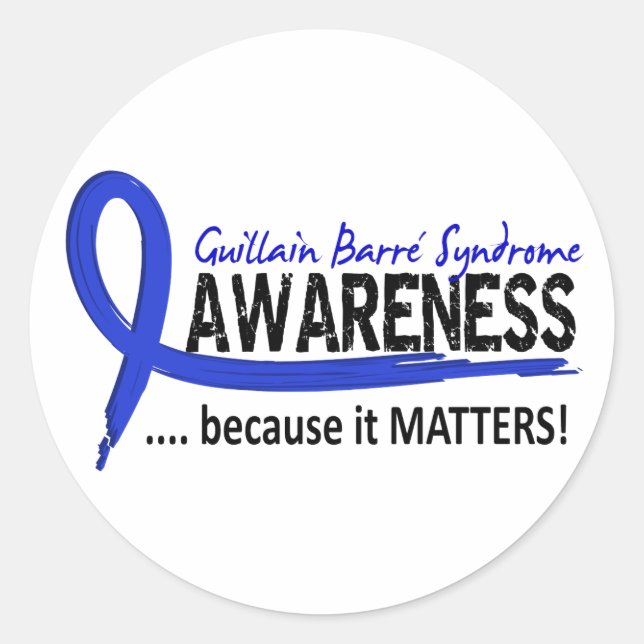 Sticker Rond Sensibilisation 2 Syndrome de Guillain Barre (Devant)