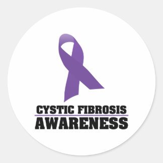 Sticker Rond Sensibilisation à la fibrose kystique