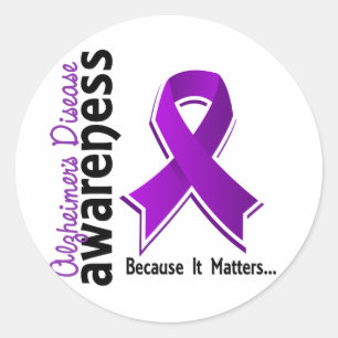 Sticker Rond Sensibilisation à la maladie d'Alzheimer 5