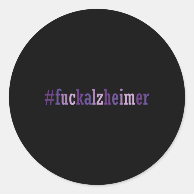 Sticker Rond Sensibilisation à la maladie de Heimerheimer drôle (Devant)