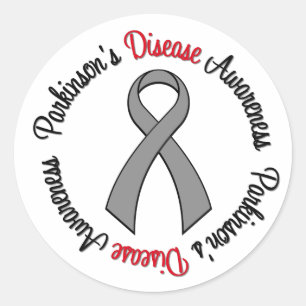 Sticker Rond Sensibilisation à la maladie de Parkinson